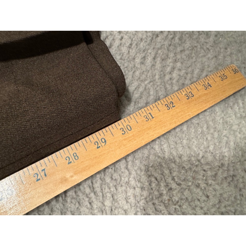 Hugo Boss Mens Brown 100% Virgin Wool Pleated Dress Pants Straight Leg 34x30 - Picture 2 of 7